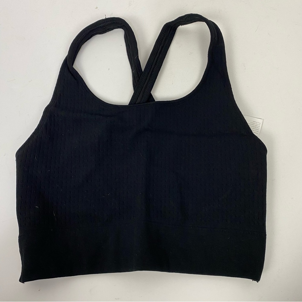 Fabletics Black Racerback Sports Bra